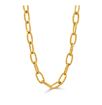 18k Yellow Gold Big Link Fancy Chain 18