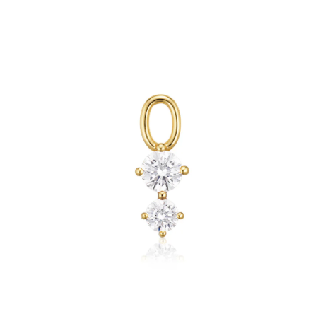 Sif Jakobs Rhodium or Gold Plated Sterling Silver Prong-Set CZ Drop *Single* Earring Charm