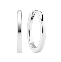 Load image into Gallery viewer, Sif Jakobs Rhodium Plated Sterling Silver Hoop Earrings
