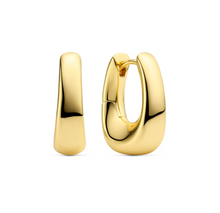 Load image into Gallery viewer, Sif Jakobs 18k Yellow Gold Plated Sterling Silver Borsa Pianura Chunky Hoop Earrings
