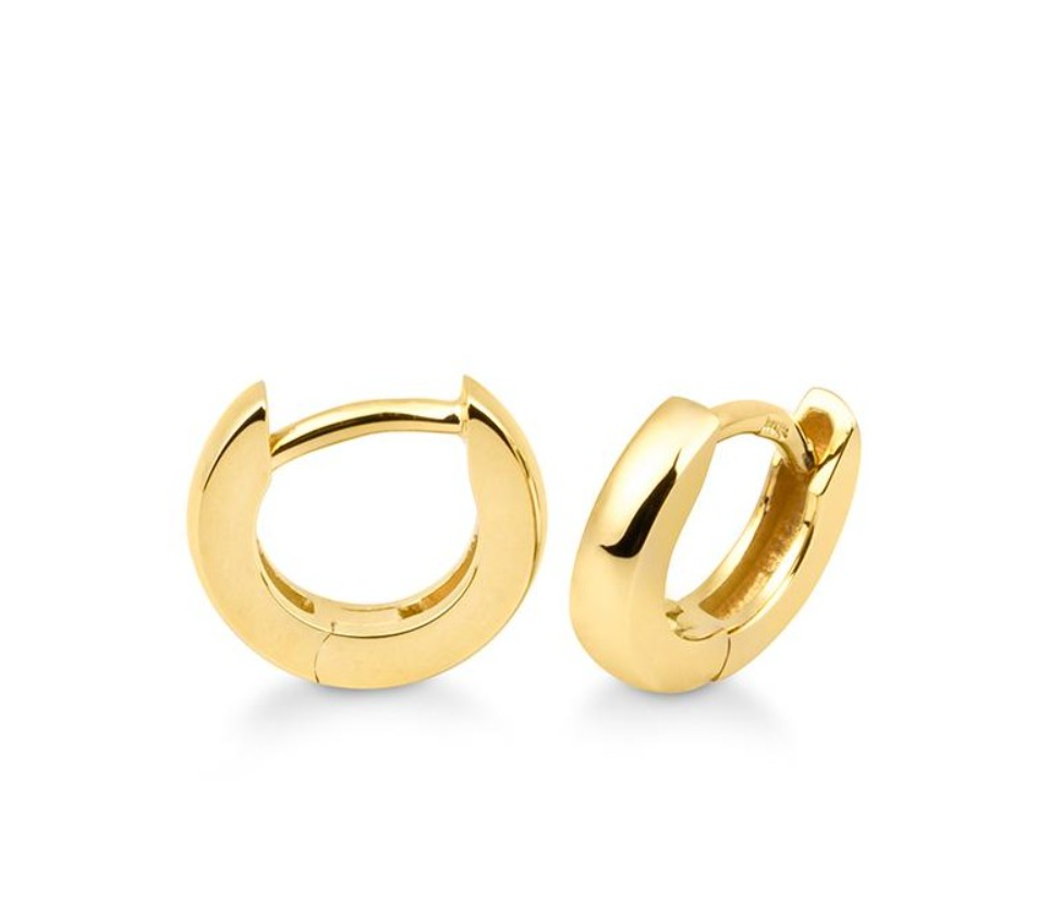 14k Gold Petite Hoop Earrings