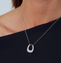 Load image into Gallery viewer, Sif Jakobs Rhodium Plated or 18k Gold Plated Sterling Silver CZ Borsa Grande Necklace
