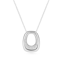 Load image into Gallery viewer, Sif Jakobs Rhodium Plated or 18k Gold Plated Sterling Silver CZ Borsa Grande Necklace
