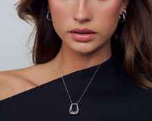 Load image into Gallery viewer, Sif Jakobs Rhodium Plated Sterling Silver Borsa Necklace (SI9570)
