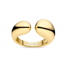 Load image into Gallery viewer, Sif Jakobs 18k Yellow Gold Plated Sterling Silver Goccia Pianura Chunky Ring (SI9566)
