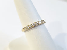 Load image into Gallery viewer, 14k Yellow Gold .72ctw Diamond Half-Eternity Wedding Band
