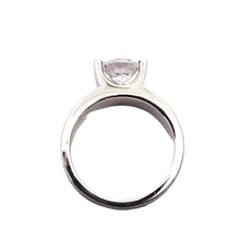Load image into Gallery viewer, 14k White Gold Tension Set "Floating" Cubic Zirconia Engagement Ring (I516)
