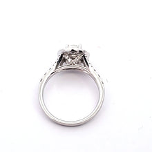 Load image into Gallery viewer, 14k White Gold Milgrain Edged Diamond Engagement Ring (I3588)
