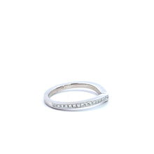Load image into Gallery viewer, 14k White Gold Diamond Curved Band (I439)
