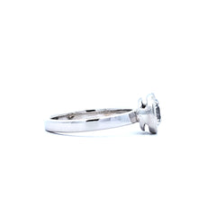 Load image into Gallery viewer, 14k White Gold Bezel Set Cubic Zirconia Engagement Ring (I379)
