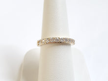 Load image into Gallery viewer, 14k Yellow Gold w/ White Gold Head 1.12ctw Pave Diamond Semi-Mounting &amp; Wedding Band Set (I9820)
