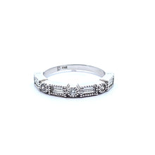 Load image into Gallery viewer, 14k White Gold Baguette &amp; Round Diamond Ring (I1091)
