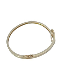 Load image into Gallery viewer, Rhodium or Gold Plated White Sapphire Twisted Bangle Bracelet
