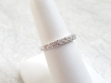 Load image into Gallery viewer, 14k White Gold .84ctw Diamond Half-Eternity Band
