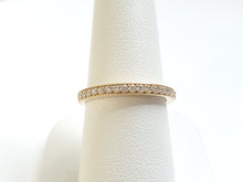 Load image into Gallery viewer, 14k Yellow Gold w/ White Gold Head .50ctw Diamond Milgrain Edged Semi-Mounting &amp; Wedding Band Set (I9818)
