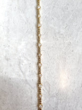 Load image into Gallery viewer, 14k Yellow Gold Prong-Set Diamond Station Bracelet (I9679)
