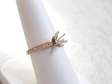 Load image into Gallery viewer, 14k Yellow Gold Diamond Semi-Mounting w/ 6-Prong Head Engagement Ring (I9794)
