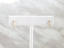 Load image into Gallery viewer, 14k Gold Diamond Spike Dangle Earrings
