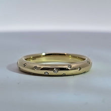 Load image into Gallery viewer, 14k Gold Scattered Flush Set Pave Diamond Ring
