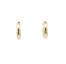 Load image into Gallery viewer, 14k White &amp; Yellow Gold Reversible Round Hoop Earrings
