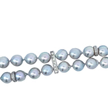 Load image into Gallery viewer, CLEARANCE - Susan Bella Original - 14k White Gold Platinum 8mm Platinum Akoya Pearl Strand Bracelet (I4356)
