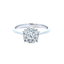Load image into Gallery viewer, 14k White Gold .50ctw Diamond Cluster Engagement Ring (I5366)
