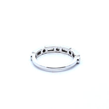 Load image into Gallery viewer, 14k White Gold Baguette &amp; Round Diamond Ring (I1091)
