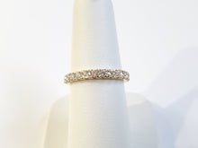 Load image into Gallery viewer, 14k Yellow Gold .72ctw Diamond Half-Eternity Wedding Band
