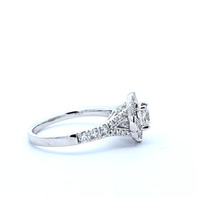 Load image into Gallery viewer, 14k White Gold Milgrain Edged Diamond Engagement Ring (I3588)
