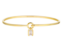 Load image into Gallery viewer, Sif Jakobs Rhodium or 18k Yellow Gold Plated Roccanova CZ Bangle Bracelet
