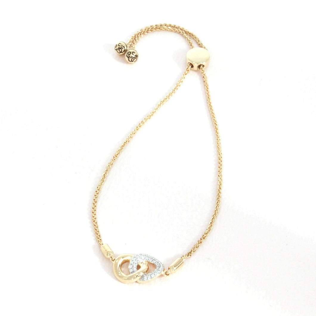 Ella Stein Gold Interlocking Ring Bracelet (SI1270)
