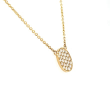 Load image into Gallery viewer, YG Pave Diamond Oval Pendant
