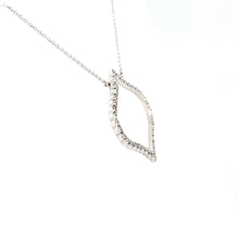 Load image into Gallery viewer, White Gold &amp; Diamond Negative Space Pendant
