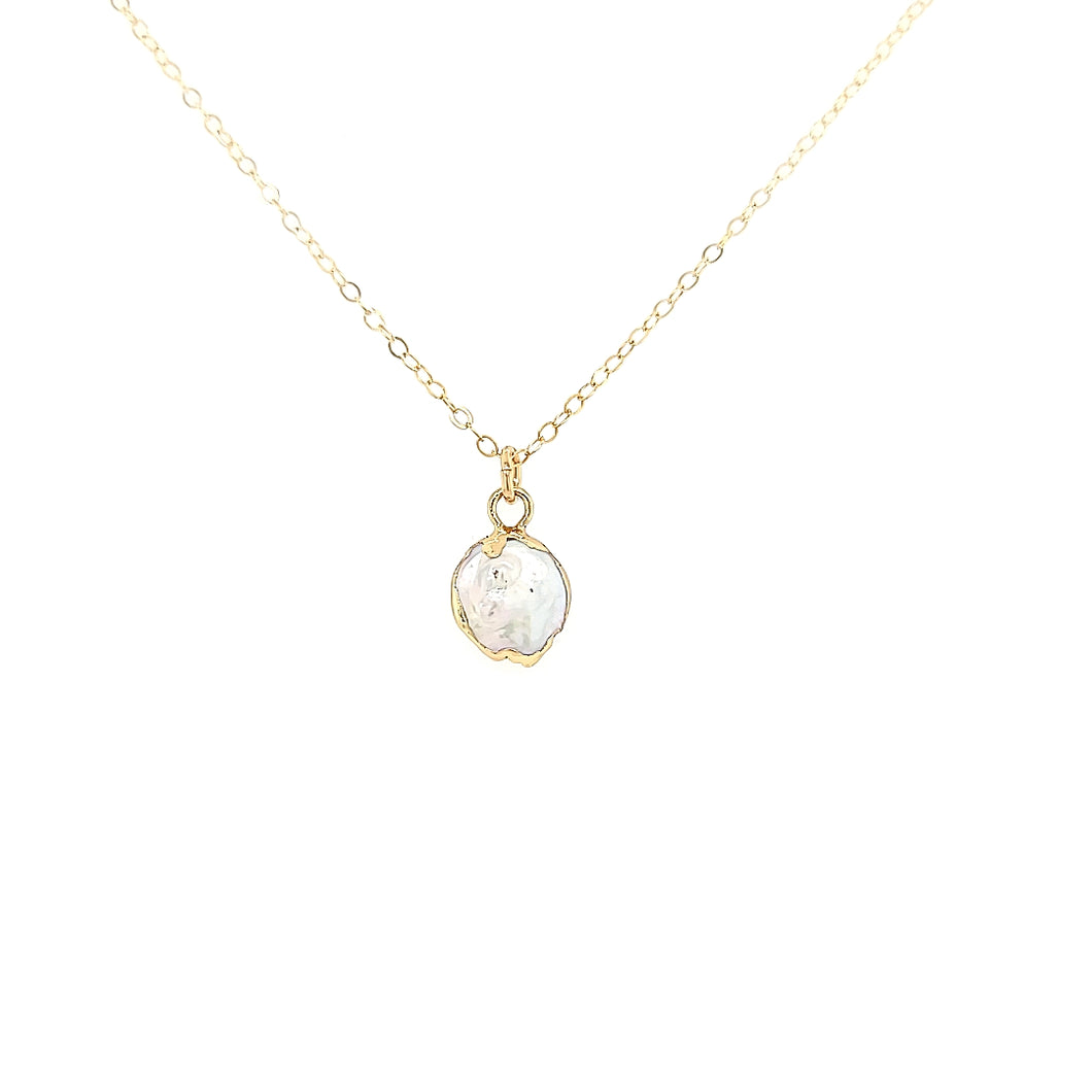 Gold Filled Pearl Necklace (SI2138)