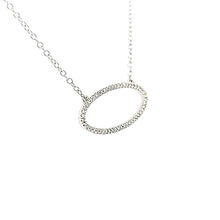 Load image into Gallery viewer, Ella Stein SS Diamond Oval Necklace (SI1996)
