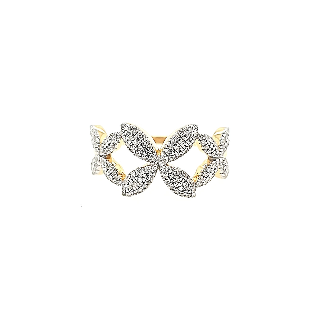Ella Stein YG Diamond Floral Ring (SI1933 & SI1934)