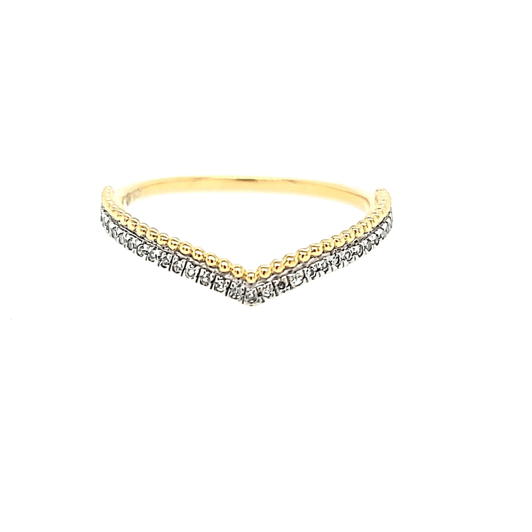 Ella Stein YG Diamond Chevron Ring (SI1975)