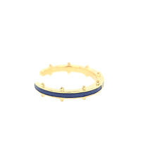 Load image into Gallery viewer, Ella Stein Gold  Blue Enamel Diamond Ring (SI1937)
