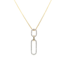Load image into Gallery viewer, 14k Yellow Gold &amp; Diamond Link Pendant (I7204)
