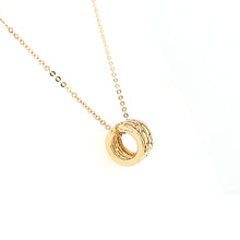 Load image into Gallery viewer, 14k Yellow Gold Diamond Wheel Necklace (I7545)
