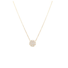 Load image into Gallery viewer, Diamond Disc Necklace (I5936)
