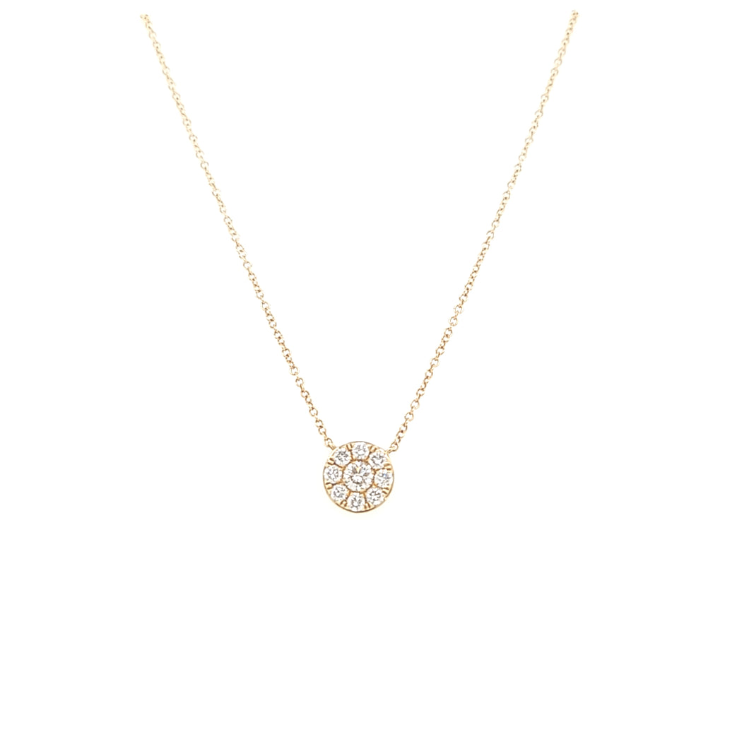 Diamond Disc Necklace (I5936)
