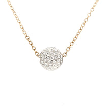 Load image into Gallery viewer, 14k Yellow Gold Carbon Diamond Sphere Necklace (I1277)
