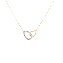Load image into Gallery viewer, Interlocking Pear-Shapes Necklace (I6480)
