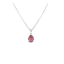 Load image into Gallery viewer, 14k White Gold Pink Tourmaline Pendant (I6085)
