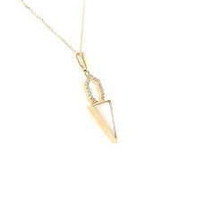 Load image into Gallery viewer, Mother of Pearl Arrow Necklace (I7429)
