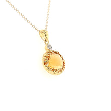Load image into Gallery viewer, 14k Yellow Gold Citrine Drip Necklace (I7358)
