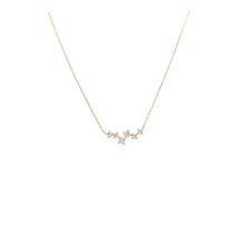 Load image into Gallery viewer, 14k Rose Gold Scattered Diamond Necklace (I7022)
