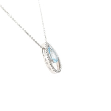 Load image into Gallery viewer, 14k Pear Shaped Aquamarine Necklace (I7425)
