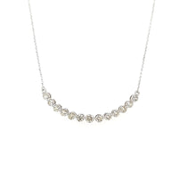 Load image into Gallery viewer, Prong Set Diamond Curved Row Necklace (I7470)
